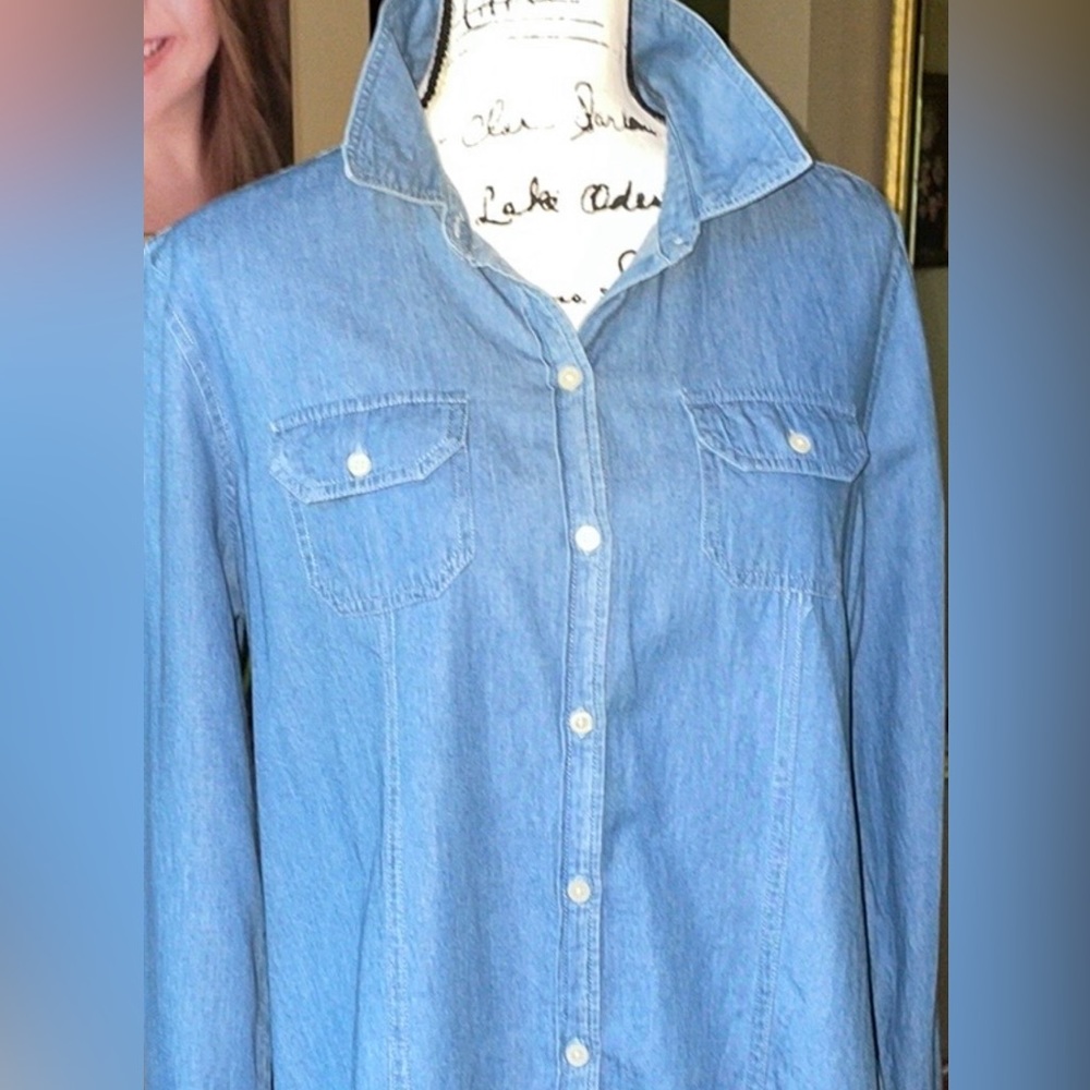 “Charter Club Shirt Shop” Chambray Size: 12